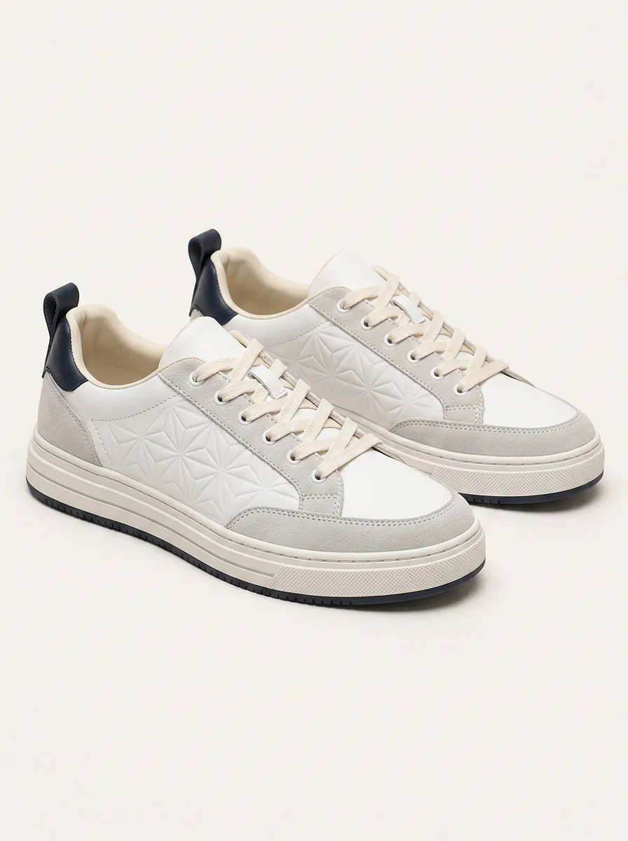 Men's Urban Geometric Pattern Embossed Patterned Dynamic Skate Shoes