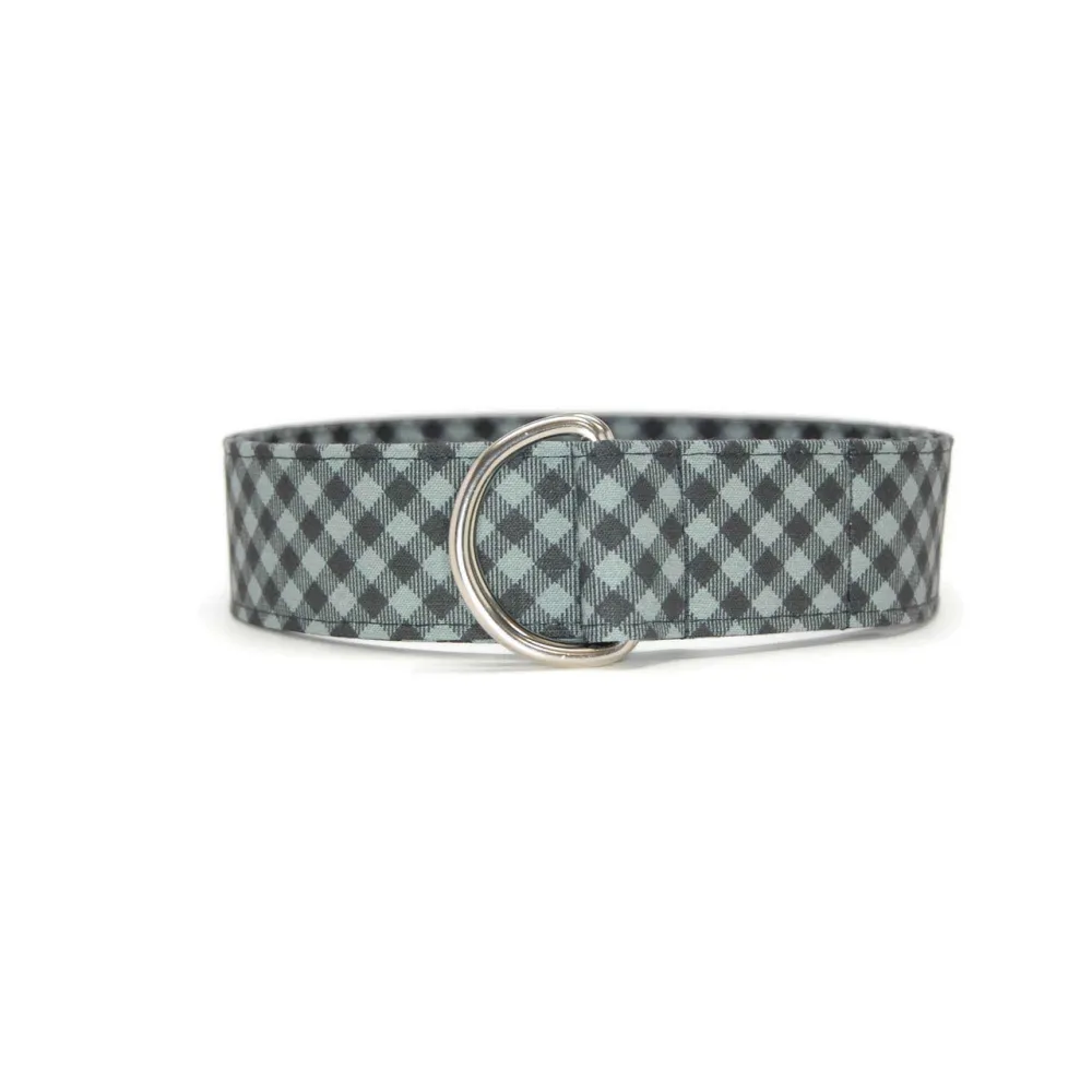 Gingham D-Ring Cotton Belt