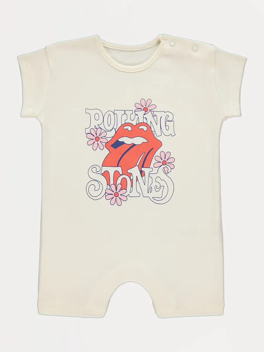 The Rolling Stones Cream Romper