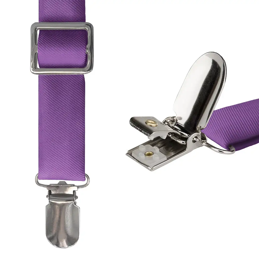 Bold Versatile Solid Tone Suspenders
