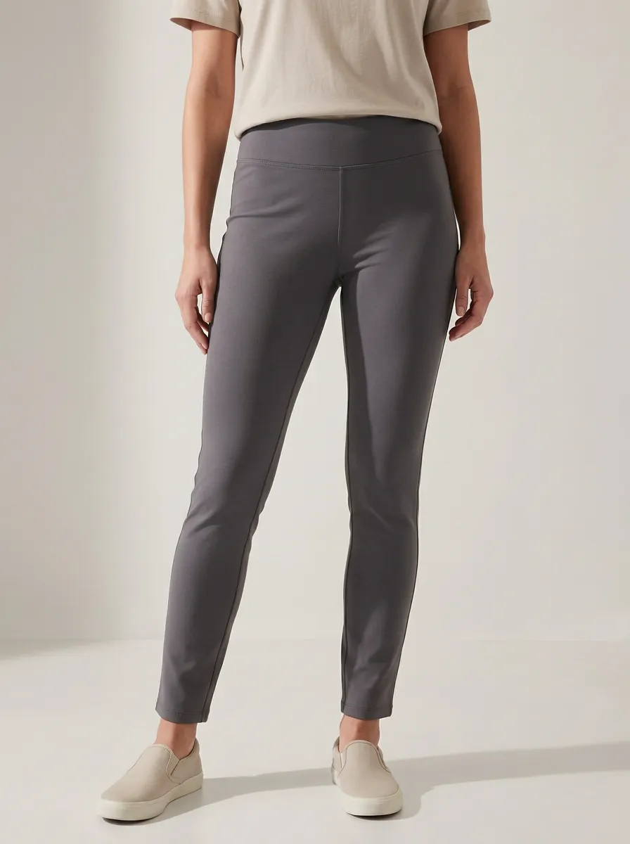 Street-Casual Women's Stretch Mid-Rise Pants