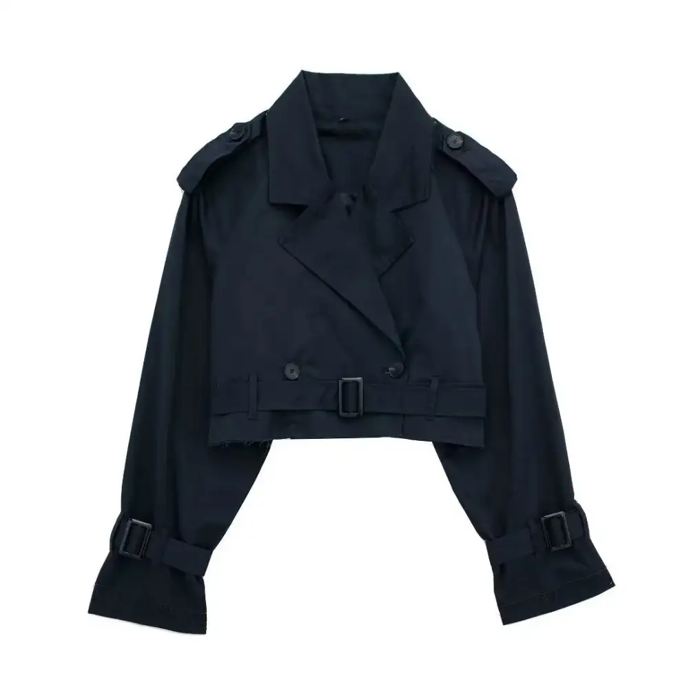 Refined Patch Pocket Trench Coat