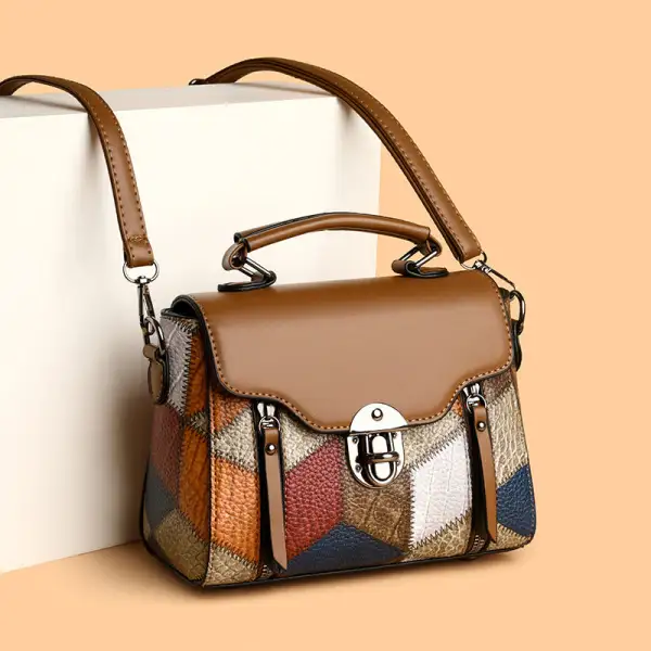 Structured Roomy Textured Crossbody Bag