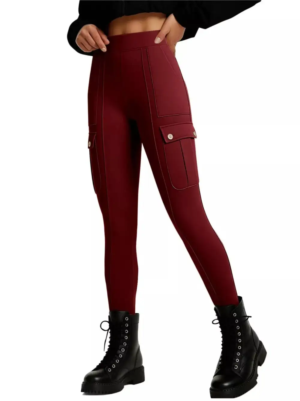 Refined High Waist Active Pants