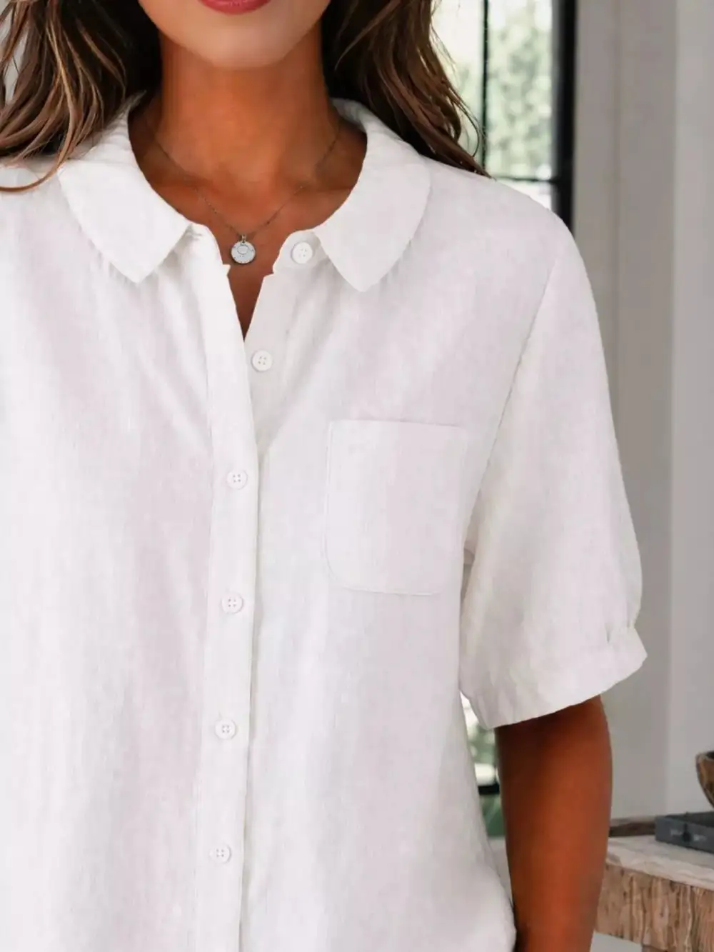 Button-Up Short Sleeve Shirt