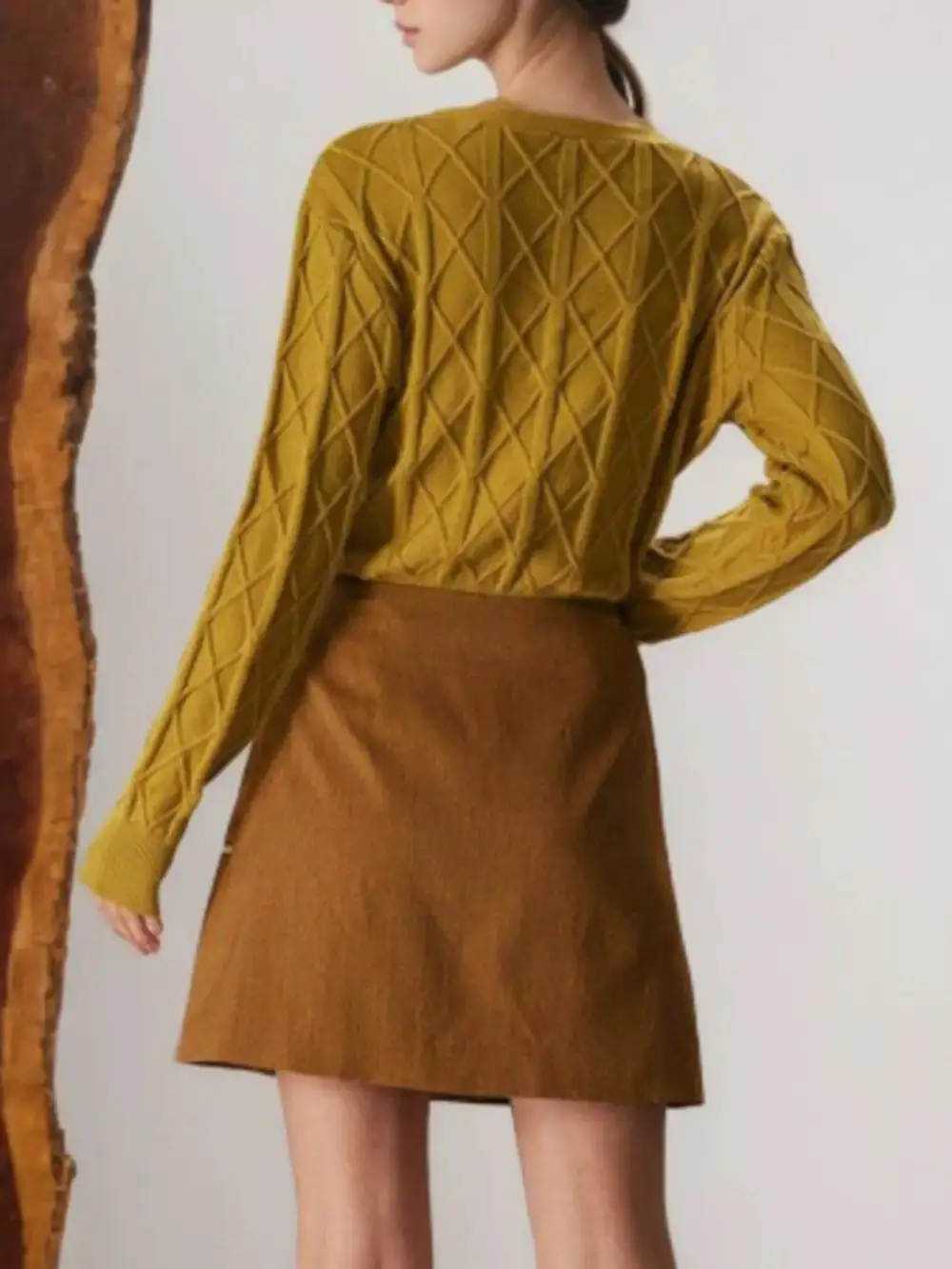 Easy Button Front Pocket Detail Skirt