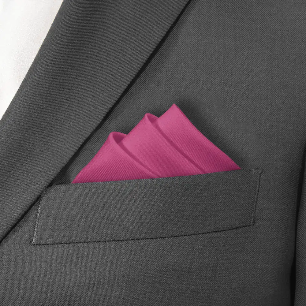 Elegant Clean Solid Pocket Square