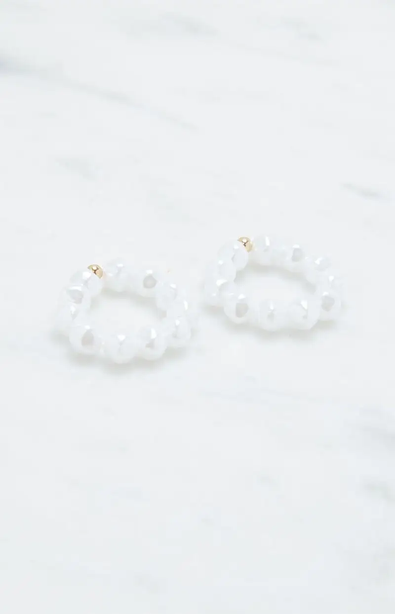 LA Hearts 2 Pack Pearl Rings
