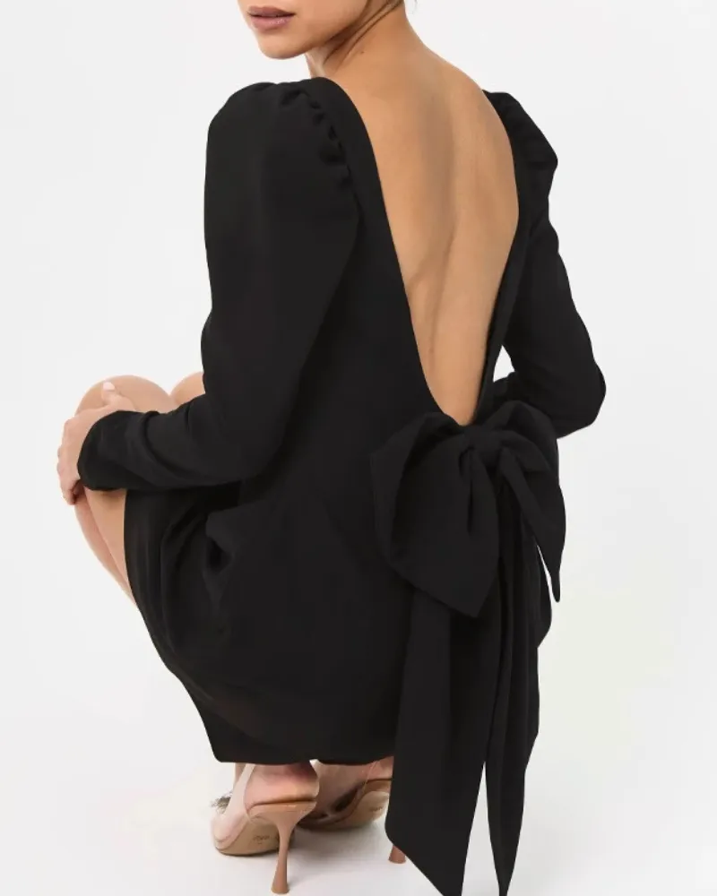 Square Neck Mini Dress