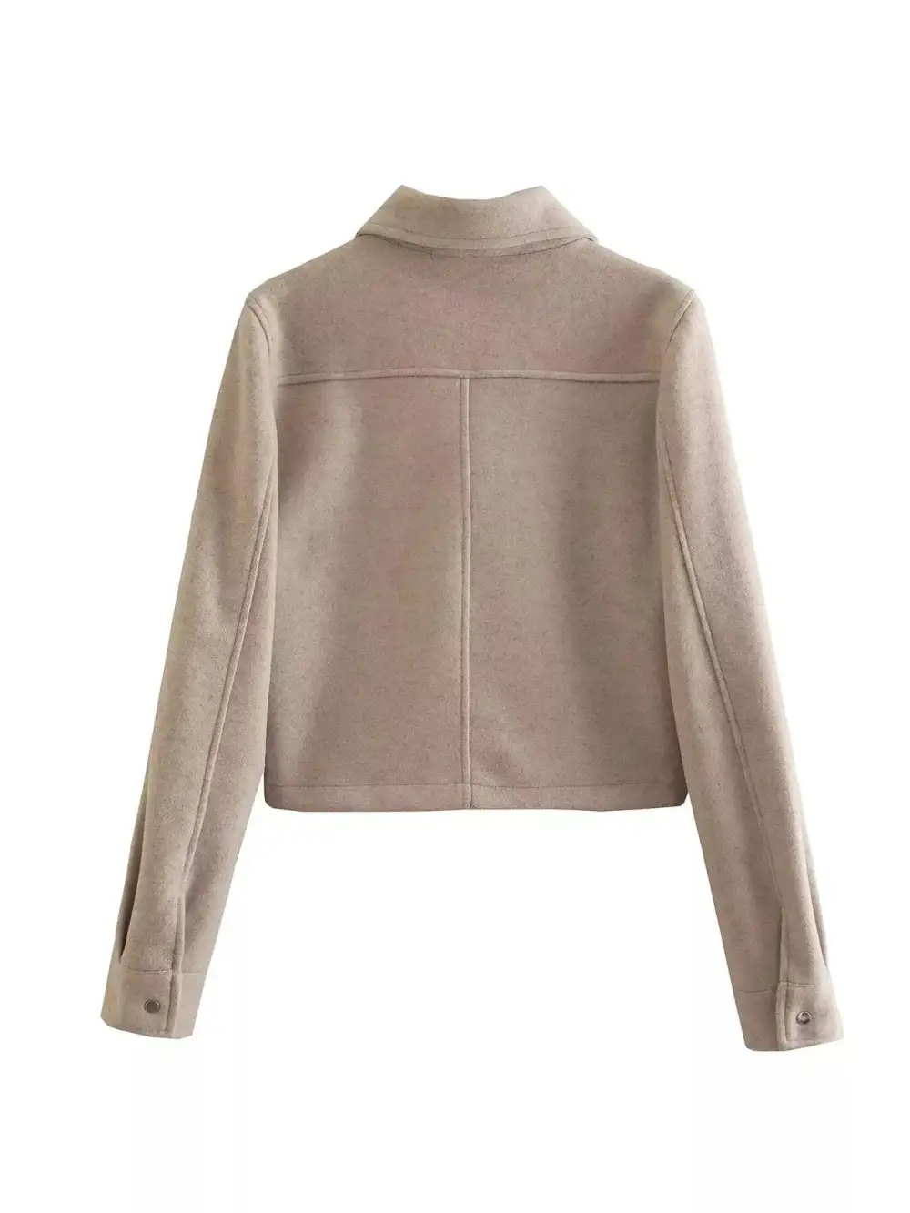 Snap Down Long Sleeve Jacket