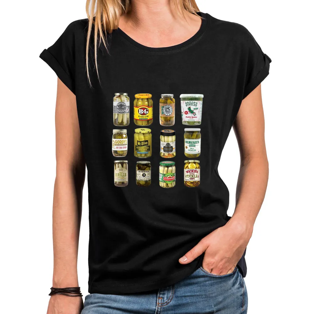 Canned Goods Pattern Short-Sleeve T-Shirts
