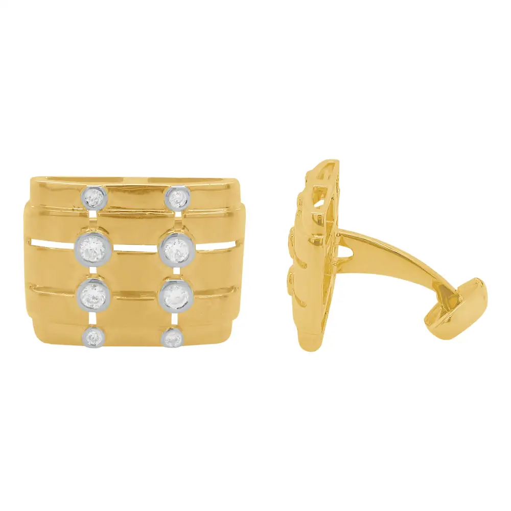Fine Detail Classic Diamond Cufflinks