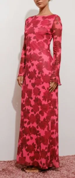 Wild Rose Romance Maxi Dress