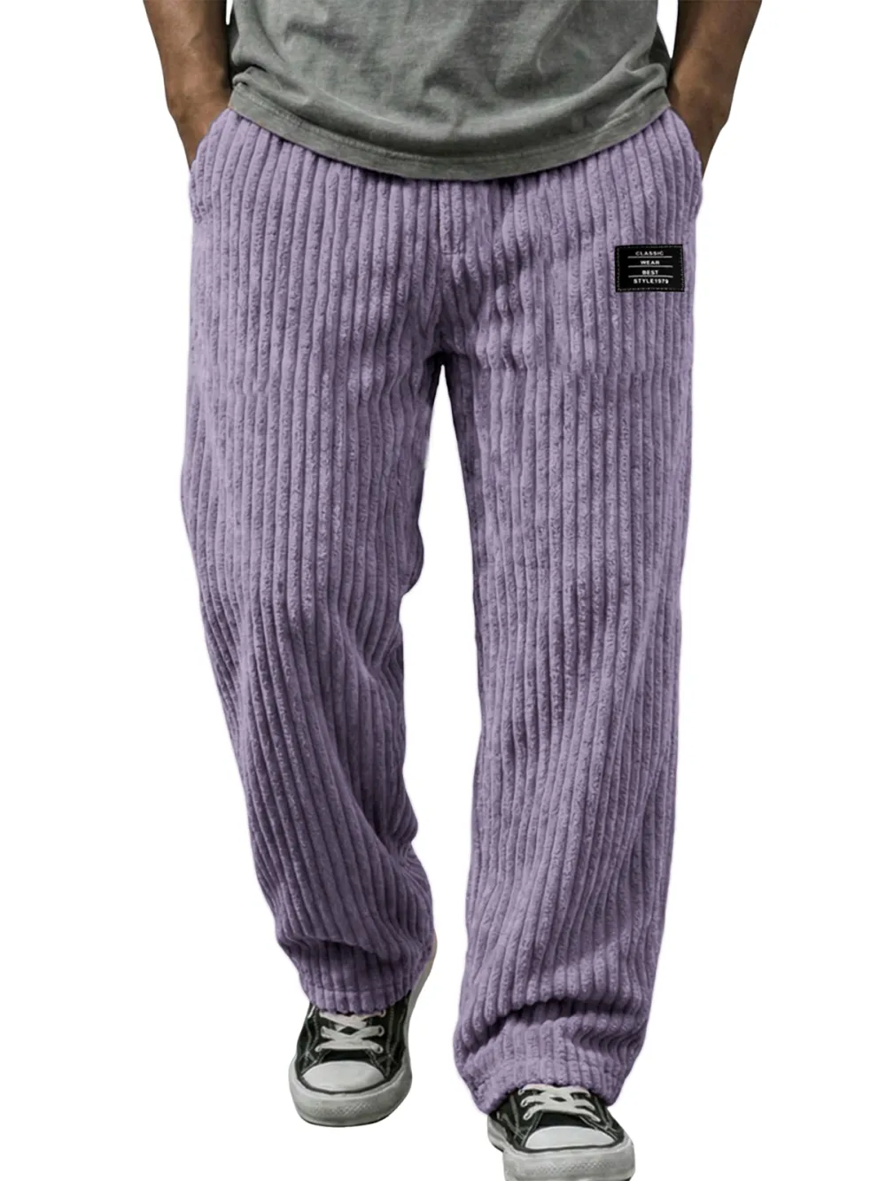 Soft Touch Corduroy Striped Trousers