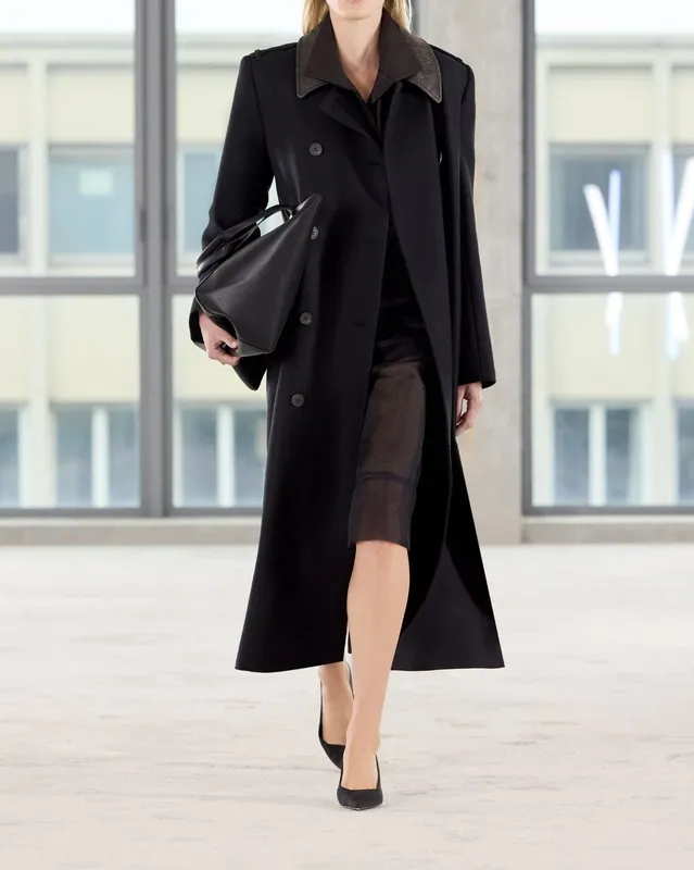 Black Textured Skirt