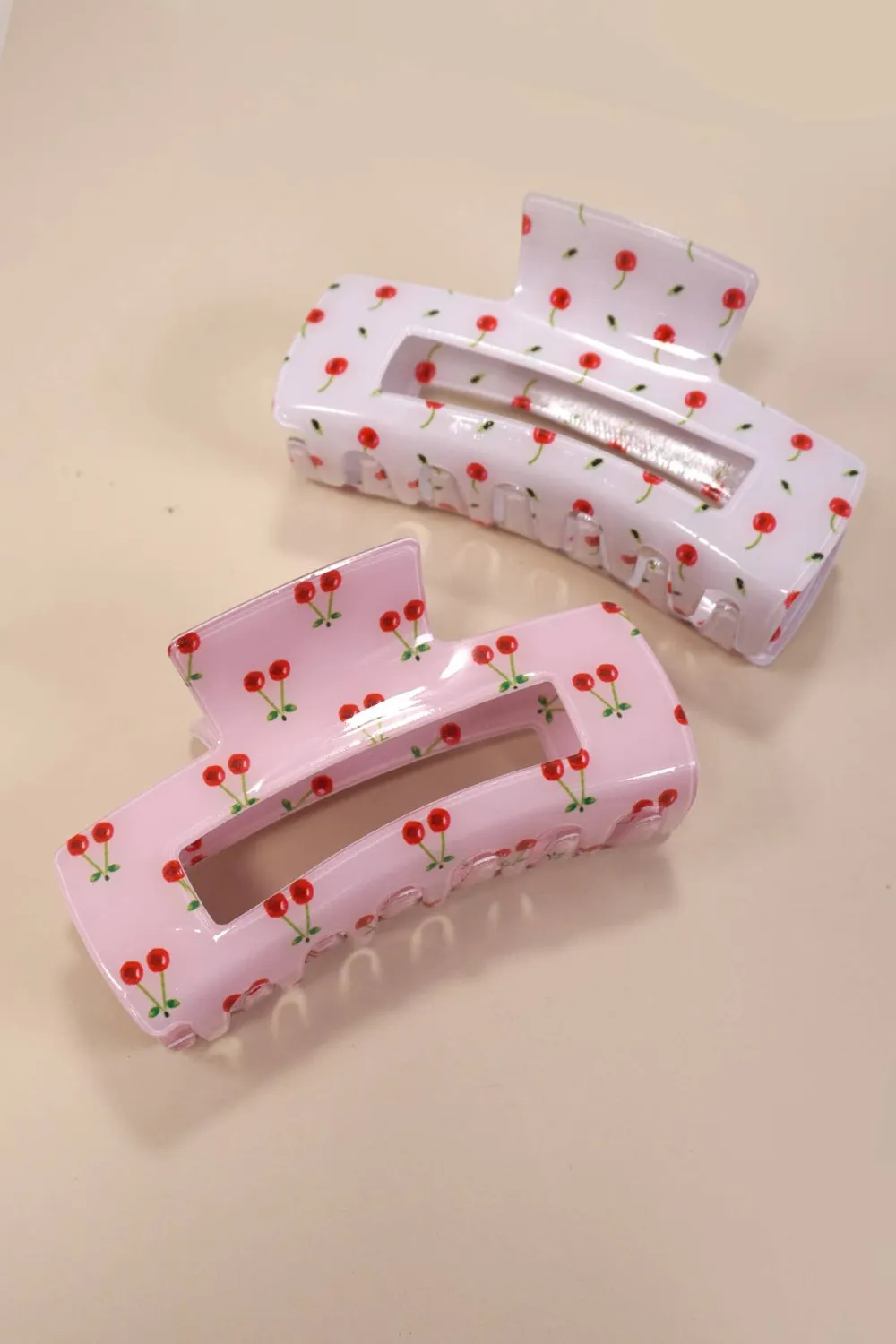Cherry Detail Hair Claw Clip