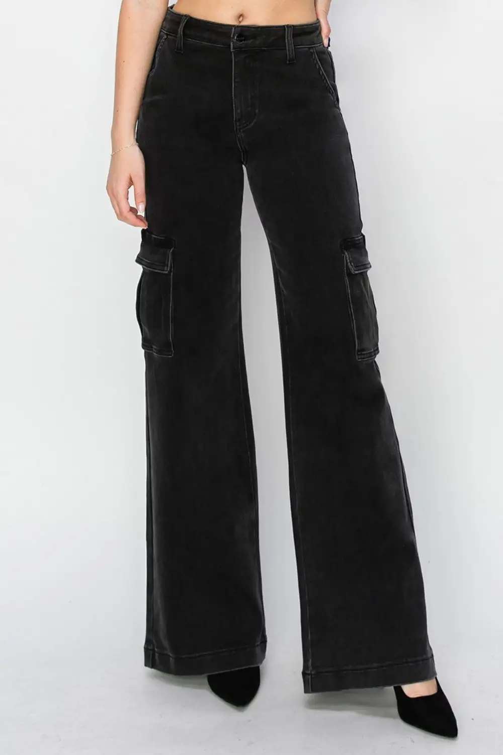 Soft Elastic Waist Denim Jeans