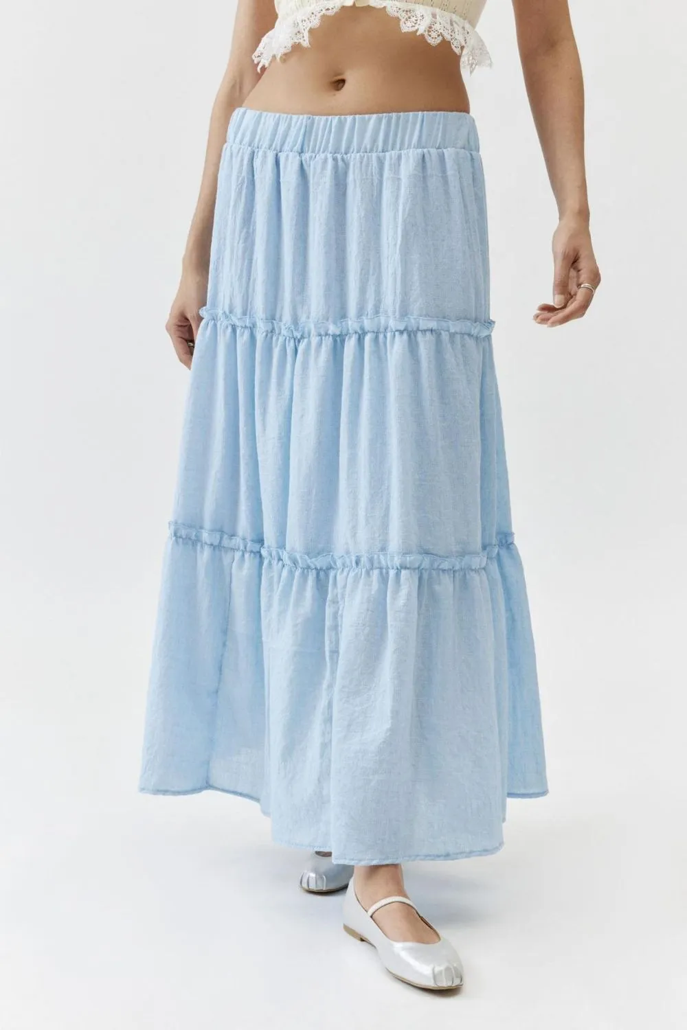 Frill Elastic Skirt