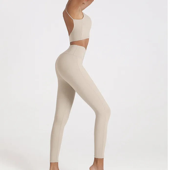 High Waist Pocket Yoga Pants Elastic Soft Quick Dry Leggings