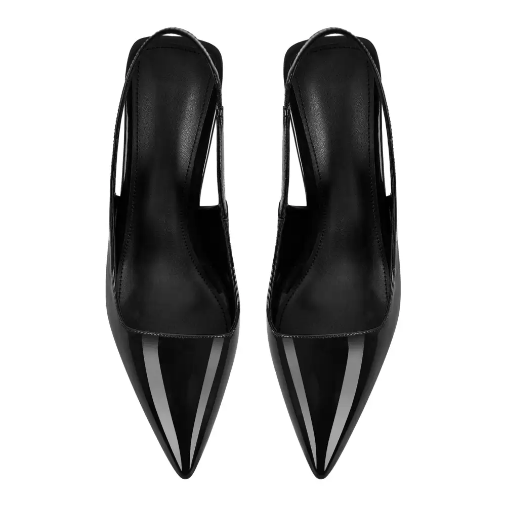 Chic Pointed Toe Stiletto Slingback Pumps