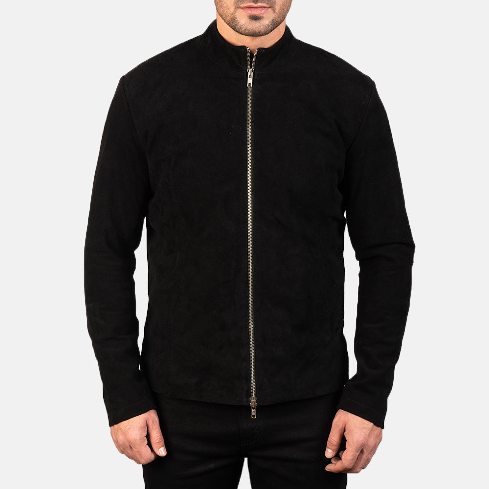 Men's Rugged Biker Suede Jacket