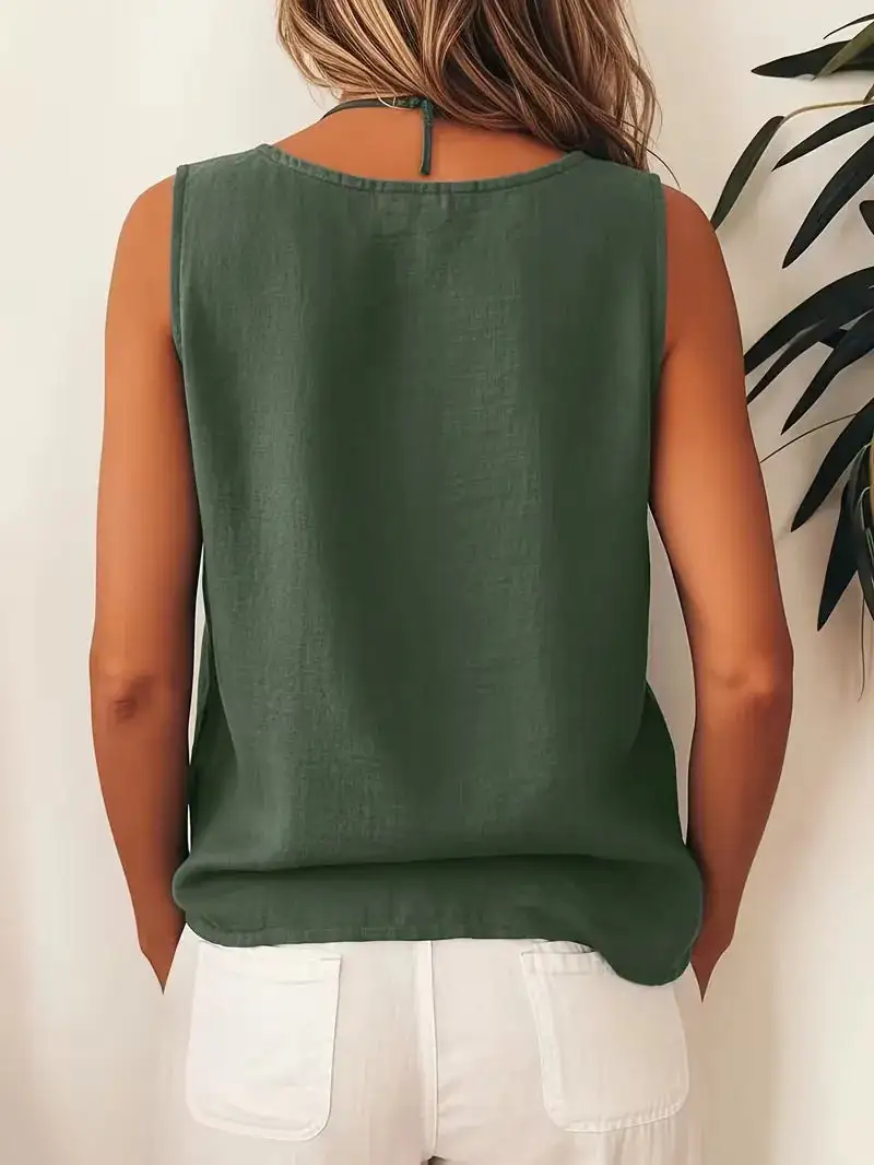 Button Detail Everyday Blouse