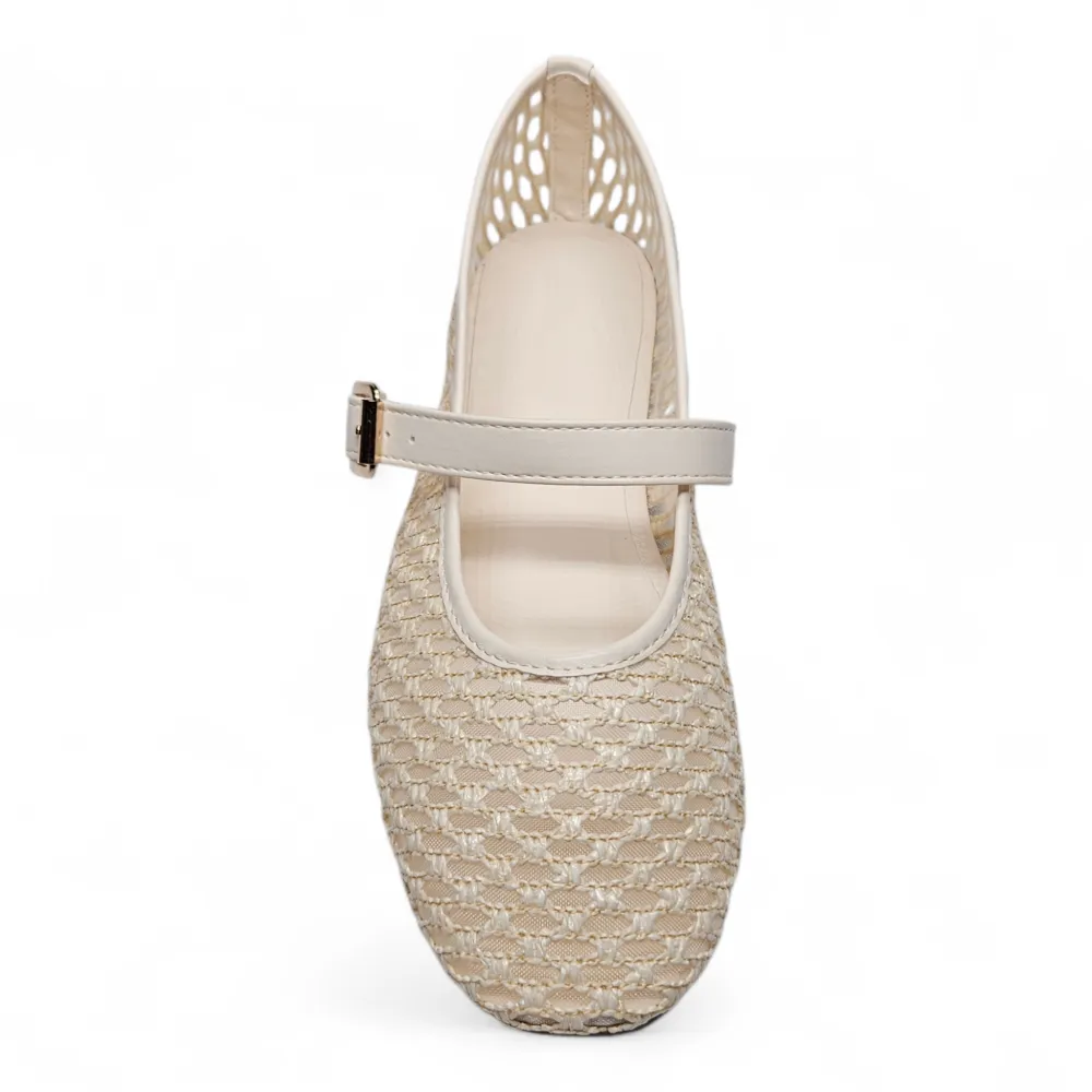 Accept Woven Mary Jane Flats