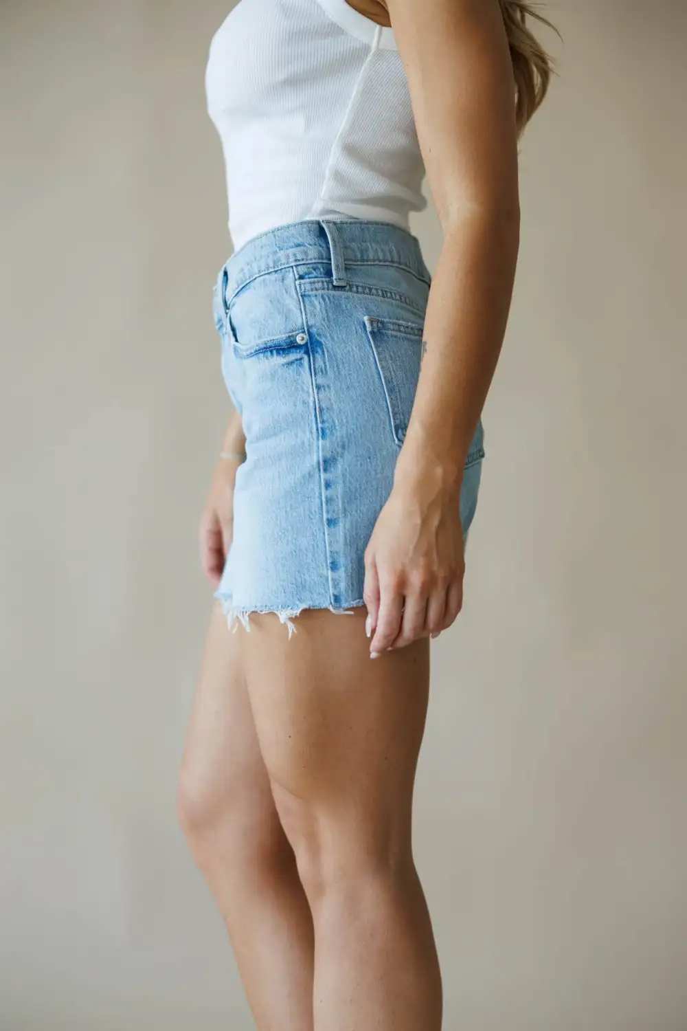Classic Cotton Denim Shorts