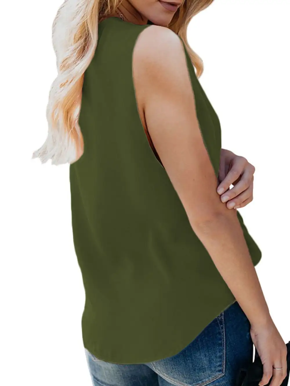 V Neck Basic Tank Top