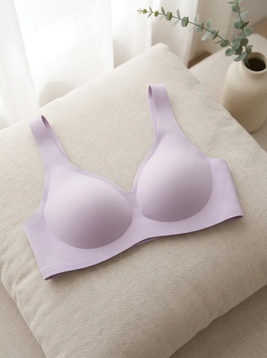 Women's Lavender Seamless Wireless Padded Bra