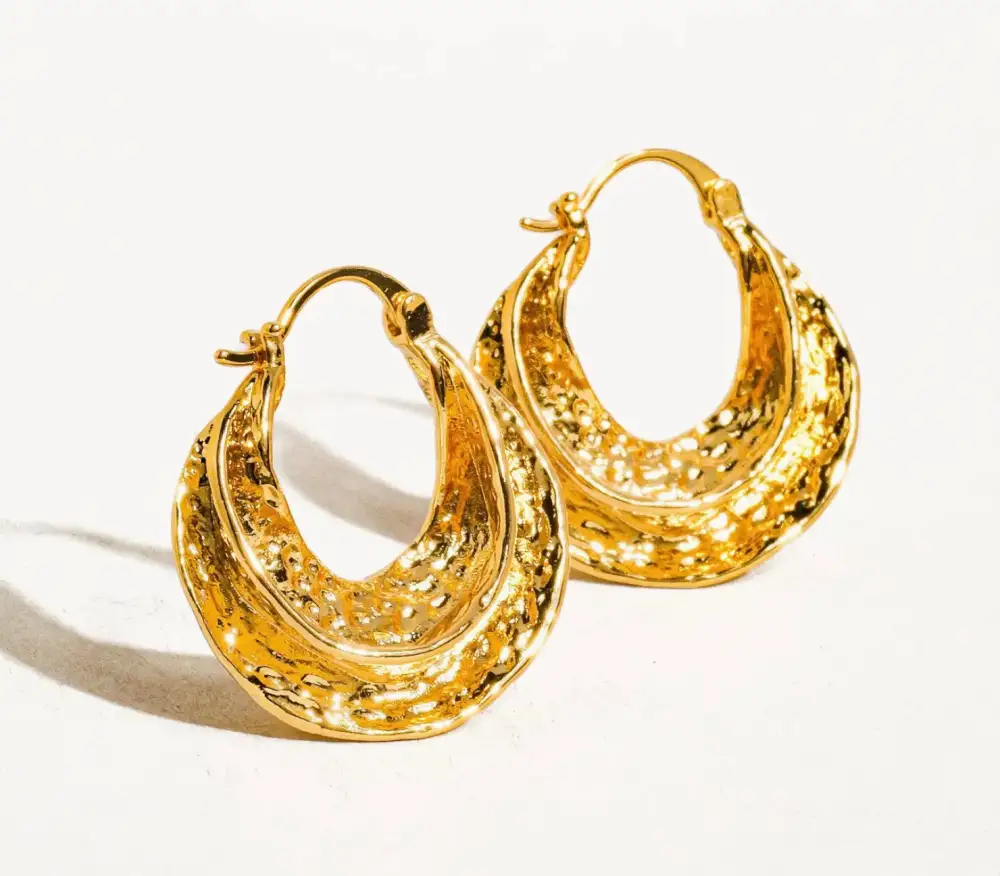 Swirl Hoop Earrings