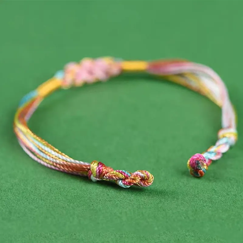 Rope Peach Blossom Knot Zongzi Braided Bracelet