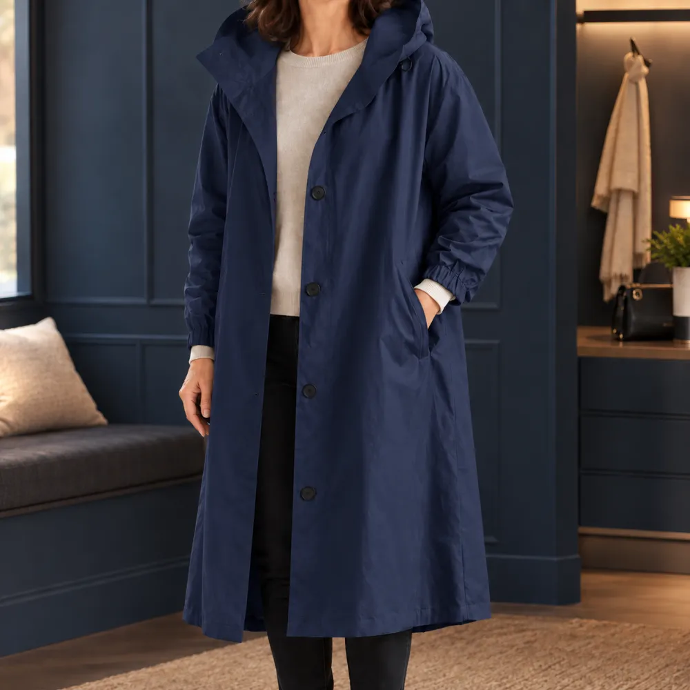 Hooded Longline Relaxed Overcoat