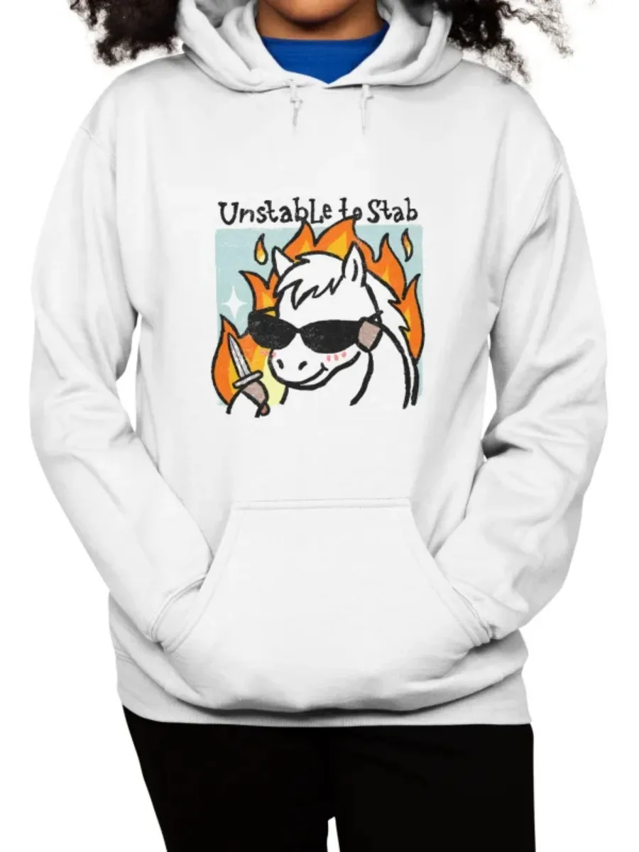 Sunglasses Horse Graphic Hoodie