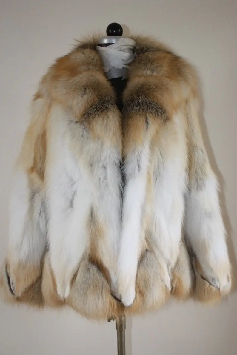 Golden Fox Fur Coat