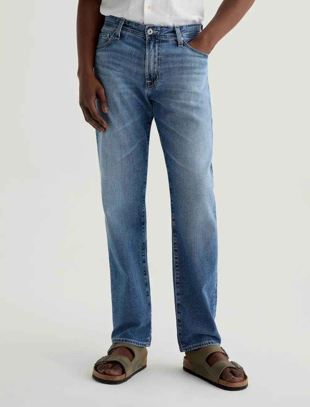 Men's Straight Whiskered Jeans