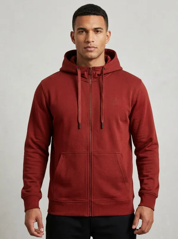 Classic Zip-Up Design Men's Hoodie