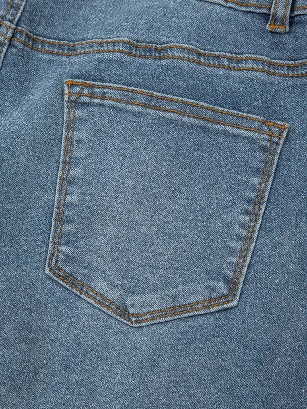 Tailored High Waist Flare Leg Seam Denim Jeans