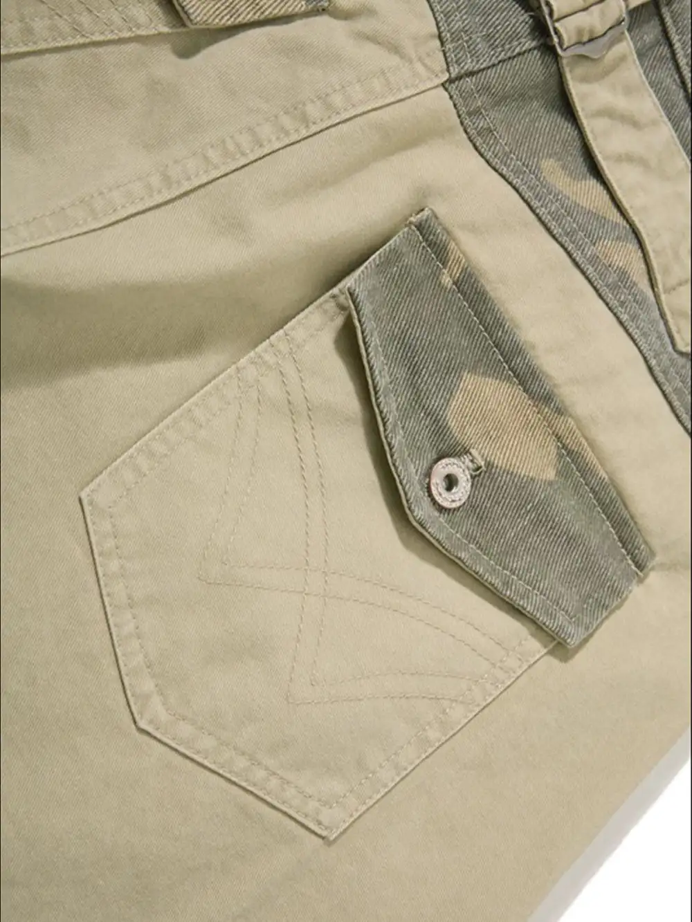 Camouflage Patchwork Pants