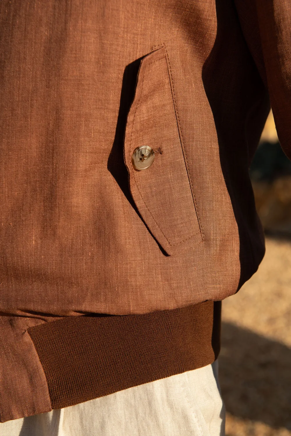 Rusty Short Jacket In  Fabric