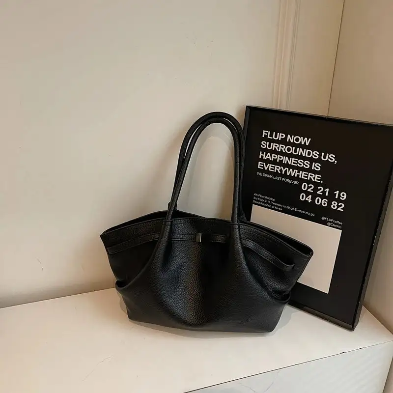 Elegant Carry: Genuine Leather Large-Capacity Tote Bag