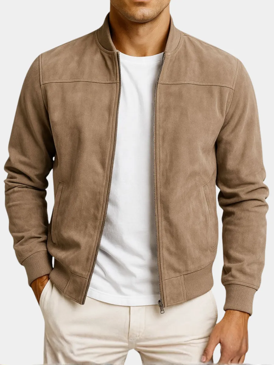 Suede Leather Slim Fit Jacket