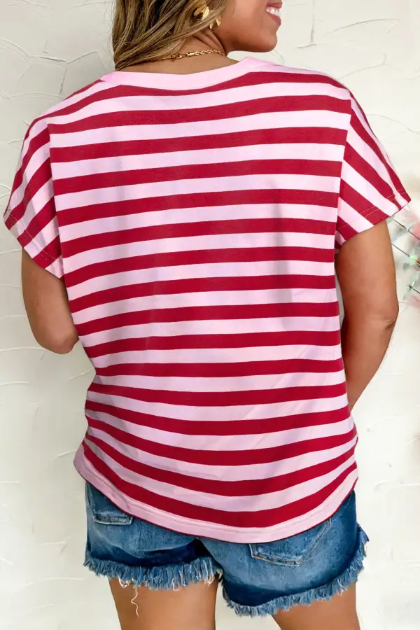Split Neck Casual Tee