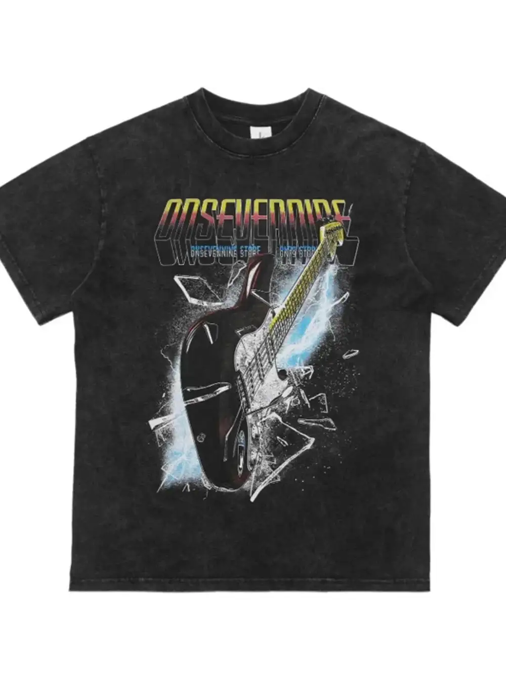 Modern Graphic Round Neck Short Sleeve T-Shirt