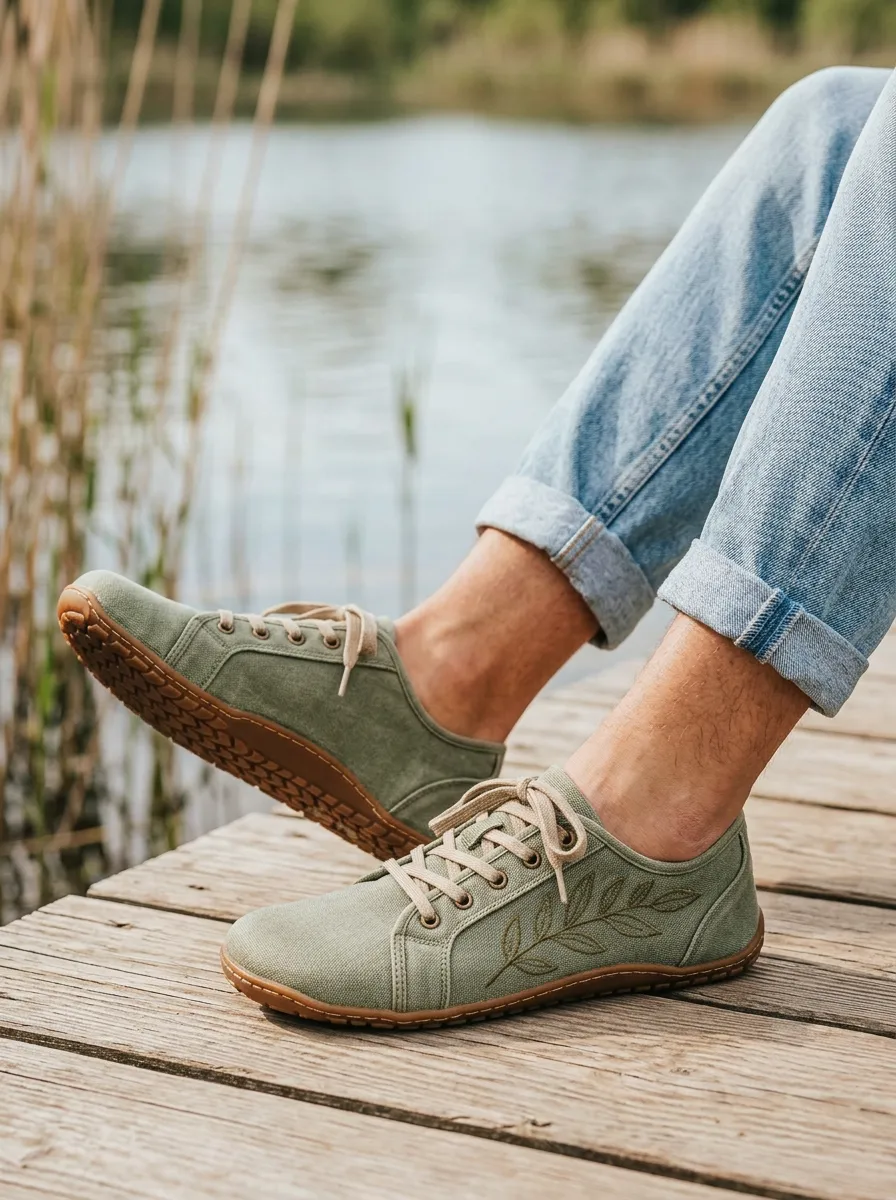 Cozy Leaf Graphic Edit Unisex Barefoot Shoes