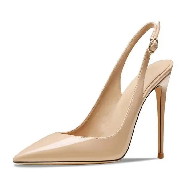 Elegant Pointed Toe Stiletto Slingback Pumps