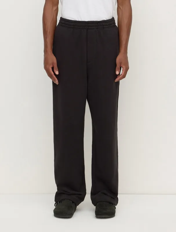 Washed Black Fleece Track Pants