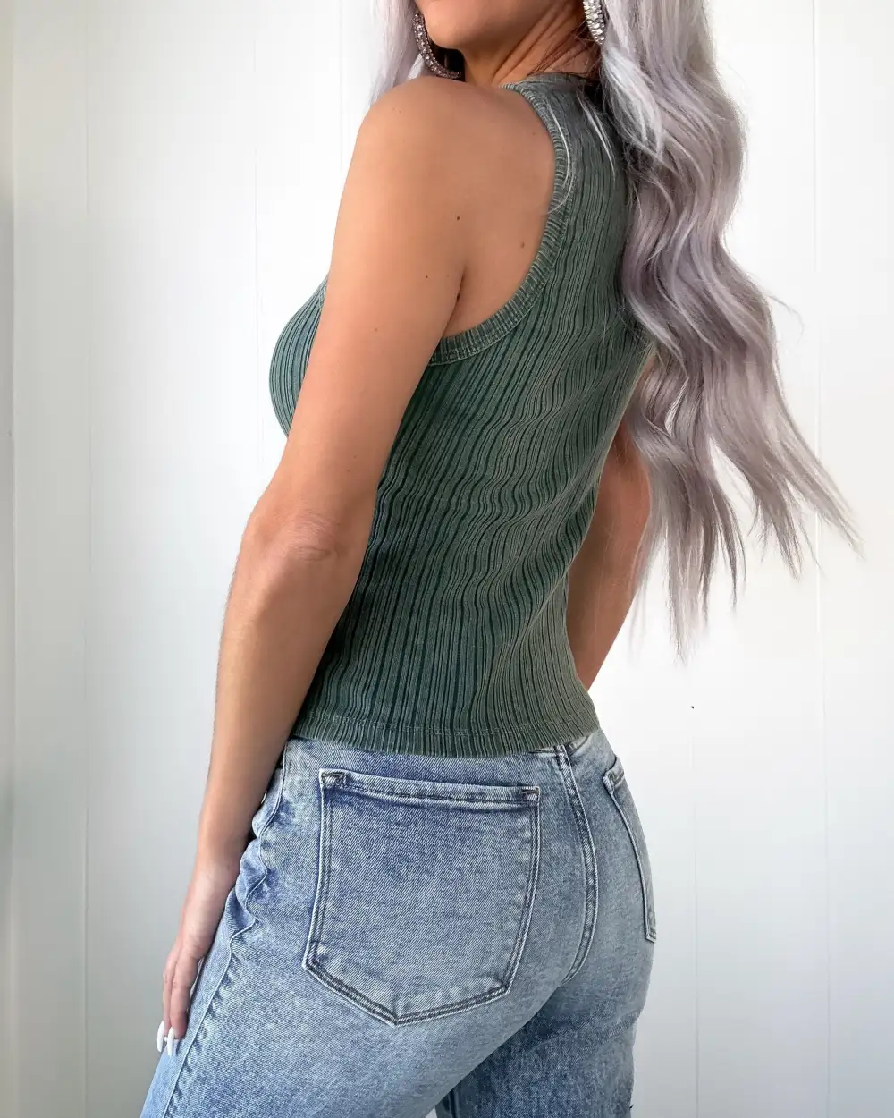 Versatile Ribbed-Knit Tank Top