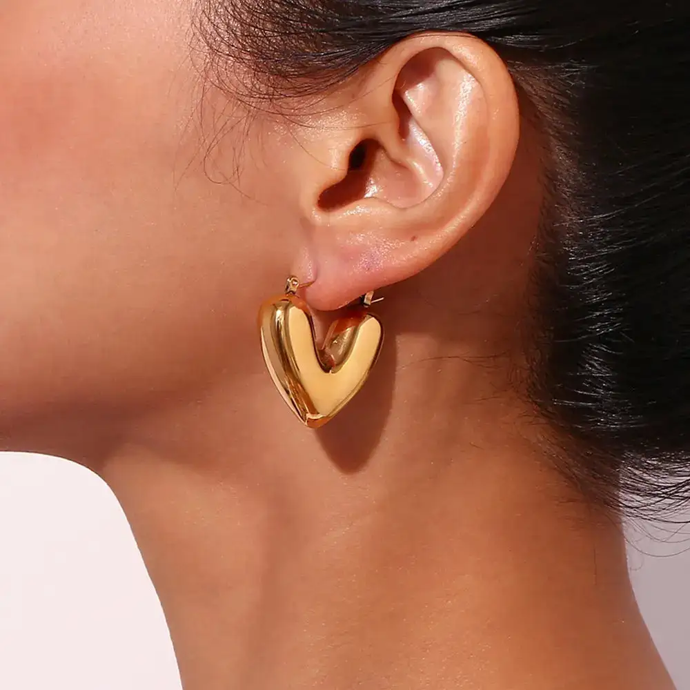 Polished Statement Hoop Earrings