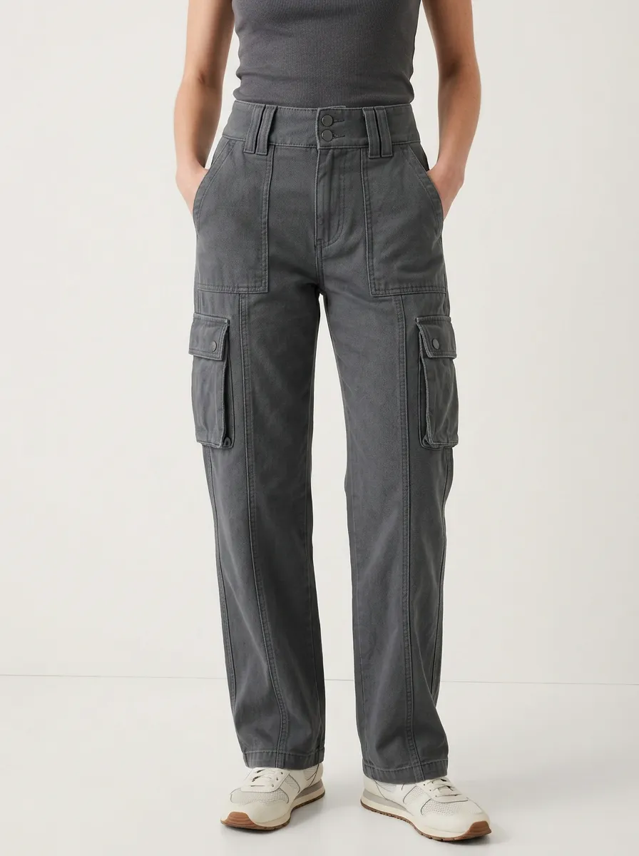 Women's Daywear Multi-Pocket Streetwear Straight Pants